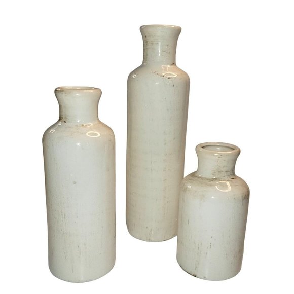 Sullivans Ceramic Vases Set Of 3 Bottle Vases No C2333 Multi Accent Decor - Picture 1 of 5